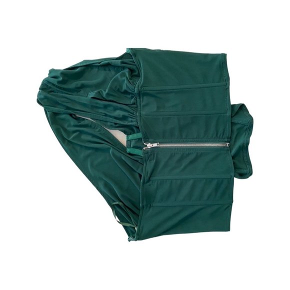 Missguided Plus Size Green Mesh One Shoulder Corset Top Size 18 NWT - Picture 4 of 4